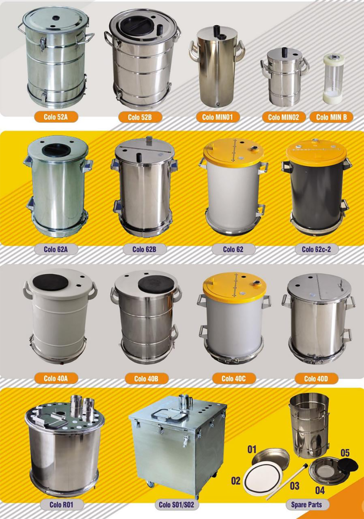 model cốc chứa sơn bột tĩnh điện